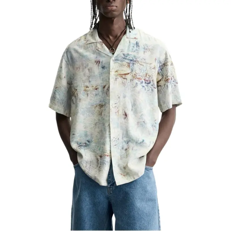 ZARA Shirts Men Blue-2
