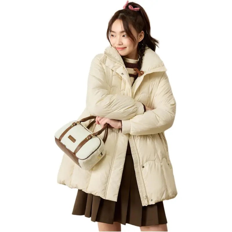 ZIHAN Down Jackets Women's Ecru-1
