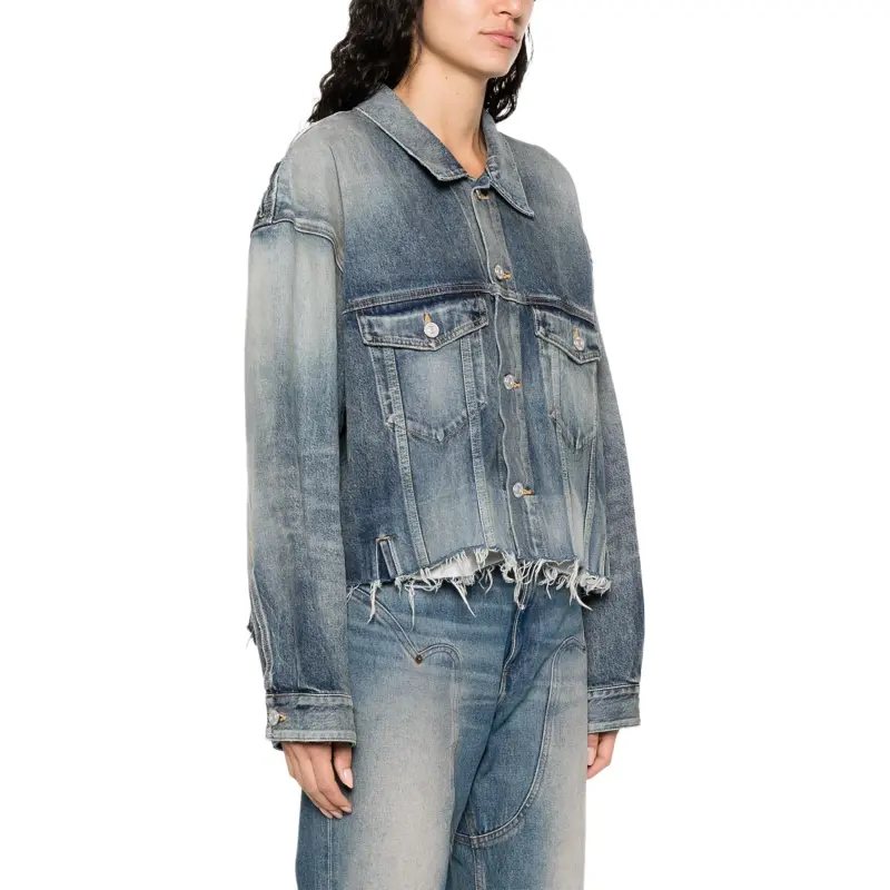 Balenciaga Deconstructed Panelled Denim Jacket-5