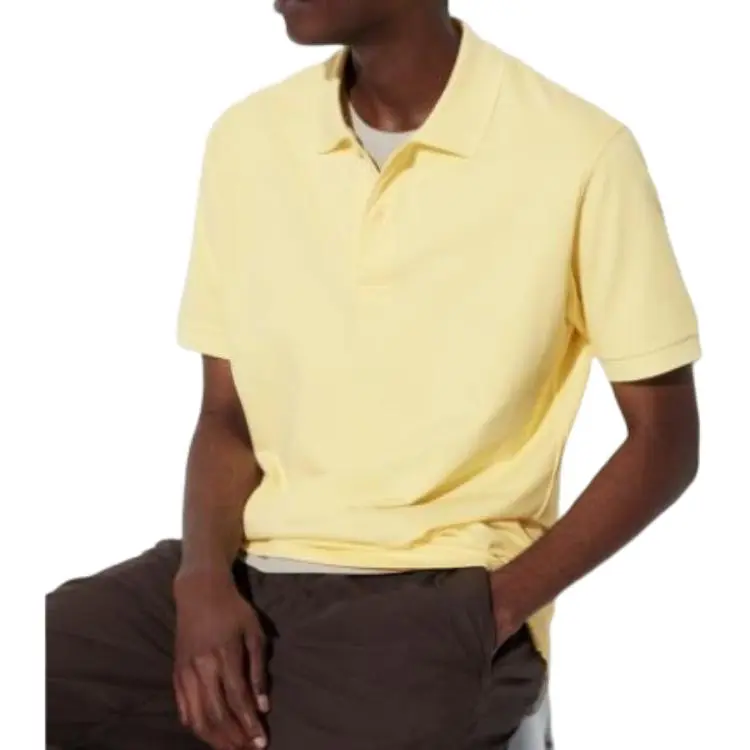 UNIQLO Polo Shirt Unisex Light Yellow-4