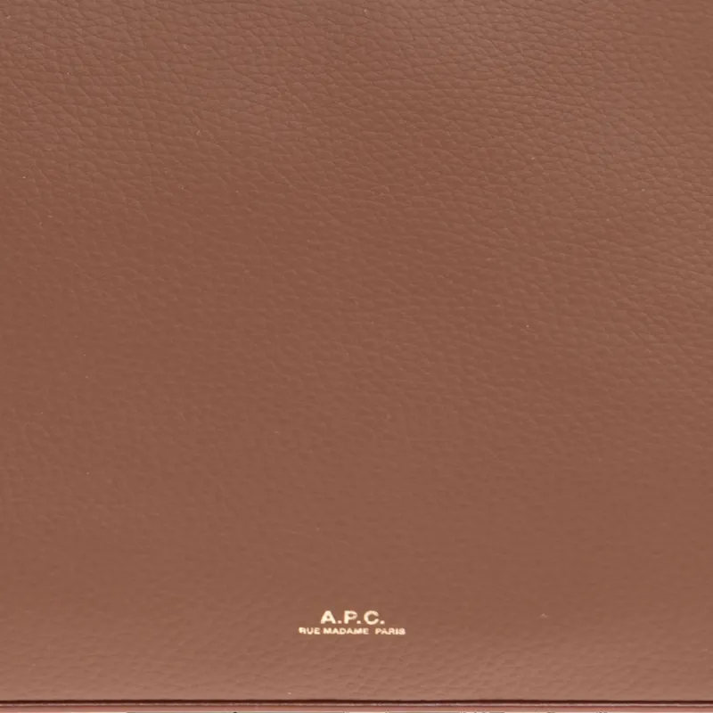 A.P.C Leather Shoulder Bag Women's Brown-3