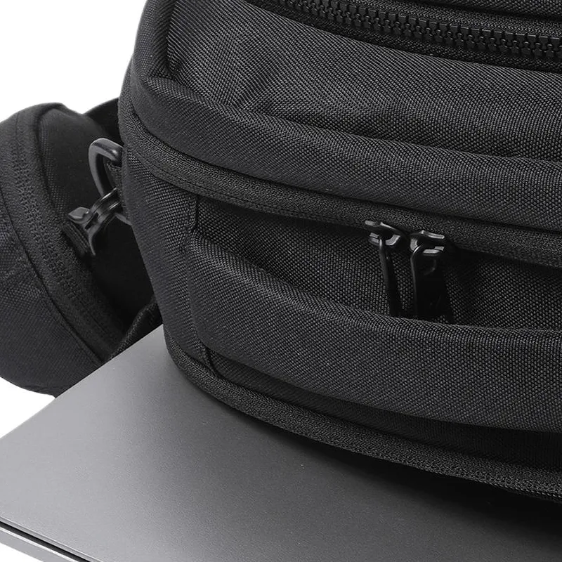 Le Coq Sportif Polyester Backpack Unisex Black-16