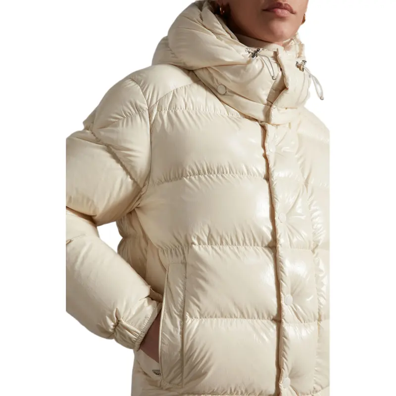 Moncler Maya 70th Anniversary Special Edition Short Down Jacket Snowflake White-3
