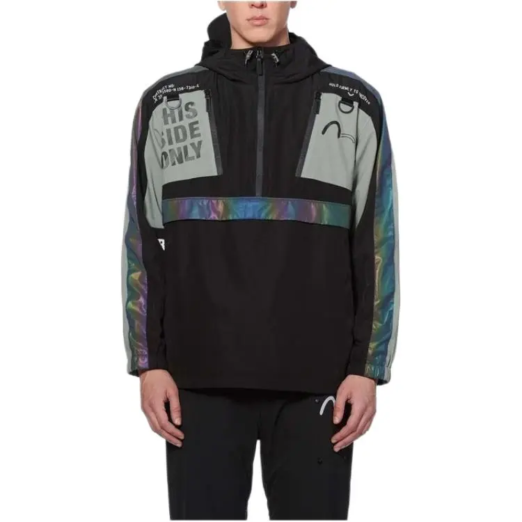 EVISU SS20 Jacket Men's Black/Deep Grass Green-5