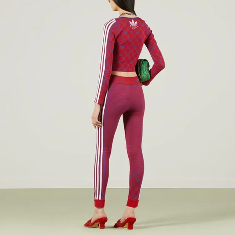 GUCCI x Adidas Originals Sweatshirt Women's Red-3