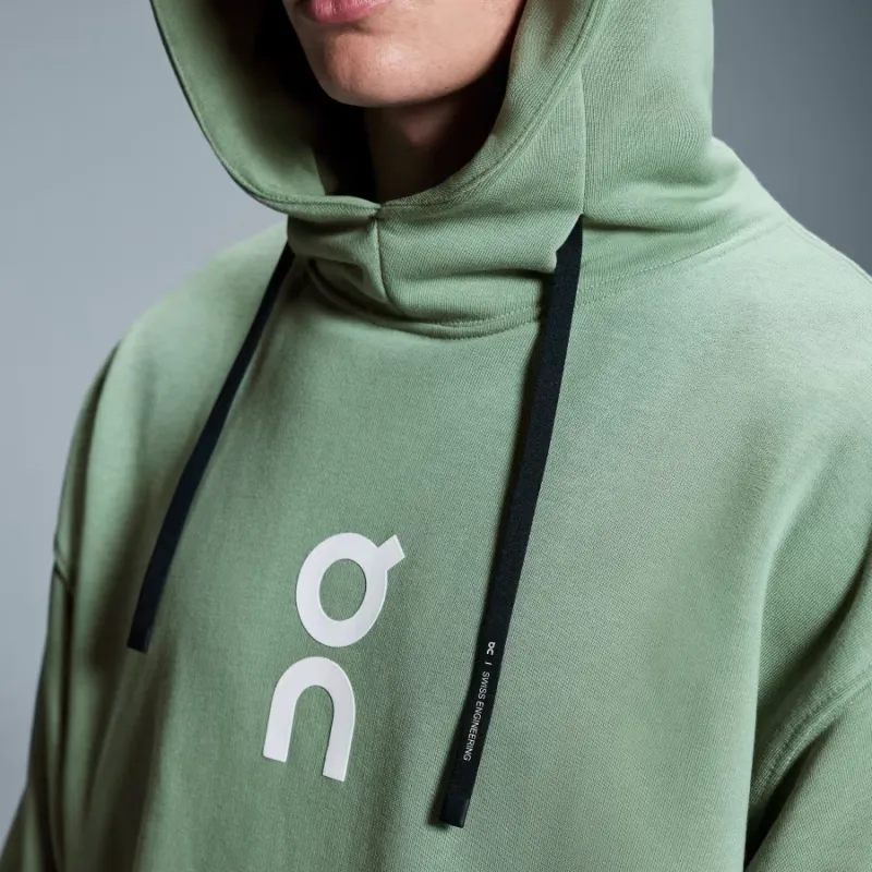 On Club Hoodie Sweatshirt Men's Fern Green-3