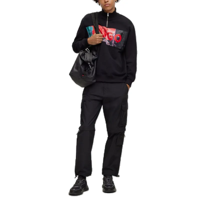 HUGO BOSS SS23 Sweatshirt Men's Black-1