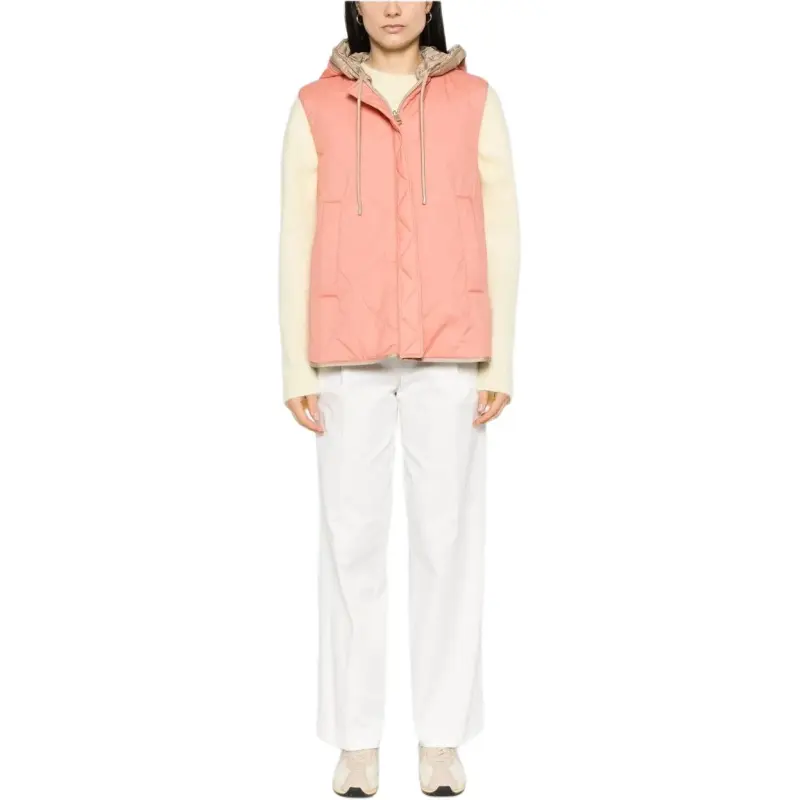WEEKEND MaxMara Tecla Zip Up Drawstring Gilet-2