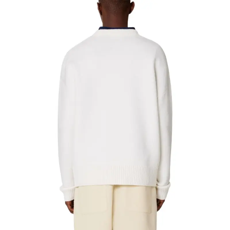 Ami Paris Ami De Coeur Felted Merino Wool Sweater-2