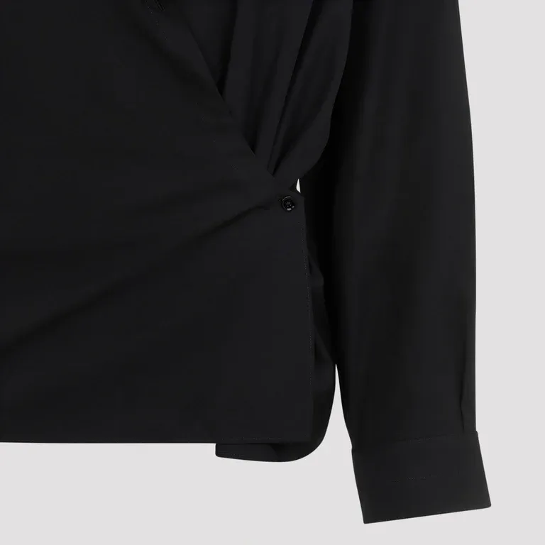Lemaire Twisted Detail Buttoned Shirt-2