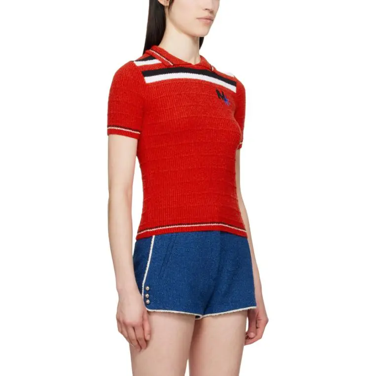 MSGM Polo Shirts Women's Red-2