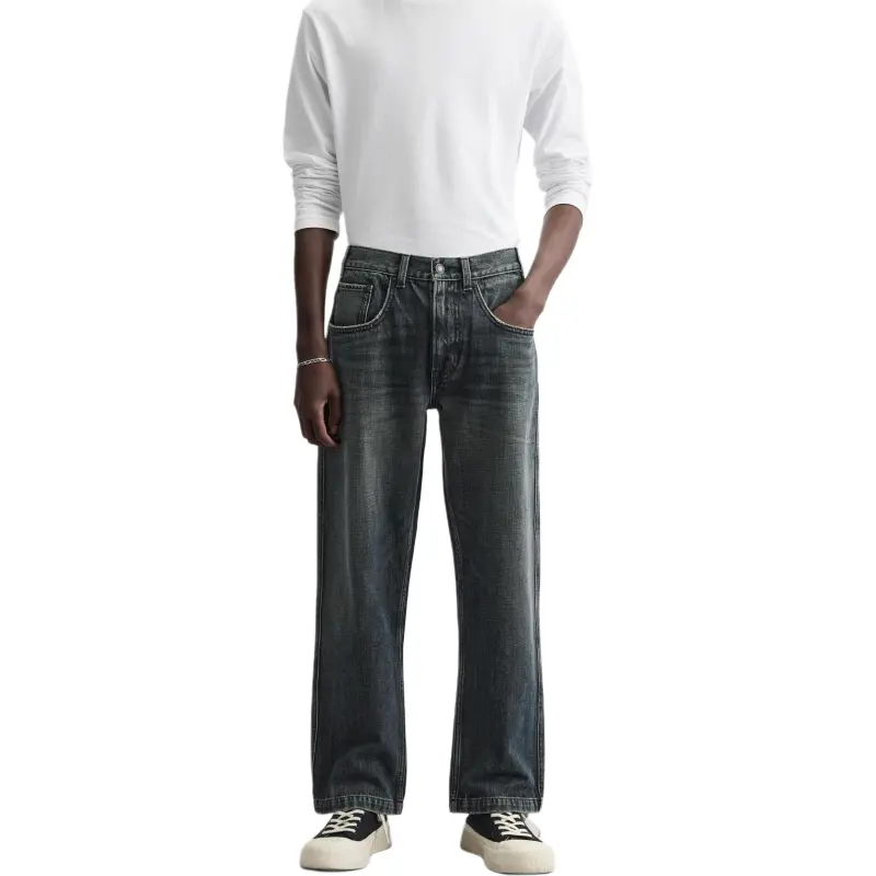 ZARA Jeans Men Blue/Green-2