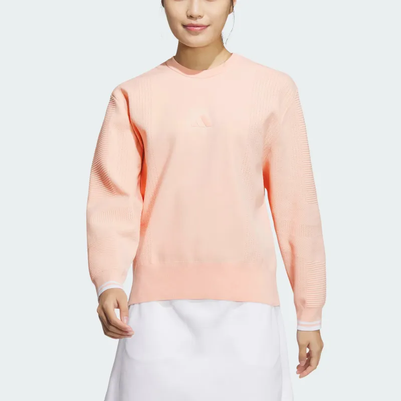 Adidas CREW SWEATER Sweatshirt Women's Powder Coral Pink-1
