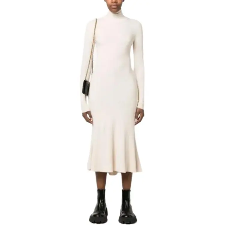 Balenciaga High neck Knitted Midi Dress-2