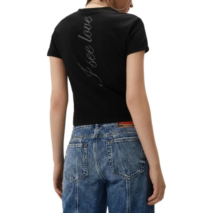 DIESEL T Shirts Women's Black-4