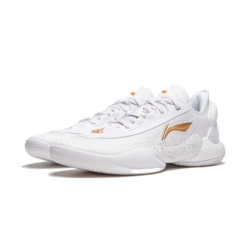 LiNing Yushuai 18 V2 Cushioning Anti Slip And Wear Resistant Lightweight Rebound Low Top Basketball Shoes Men's White-2