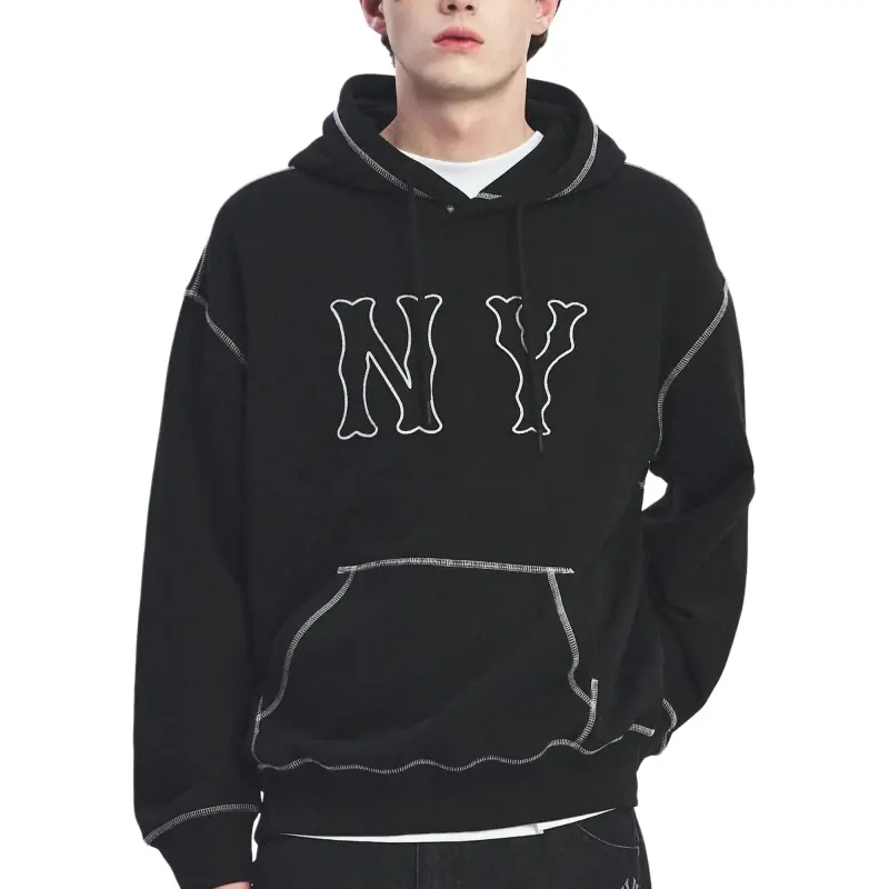 MLB MEGA OVERFIT New York Yankees Sweatshirt Unisex Black-2