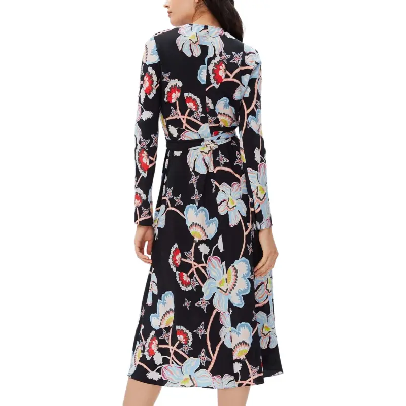 DVF Diane Von Furstenberg Tilly Floral print Wrap Dress-1