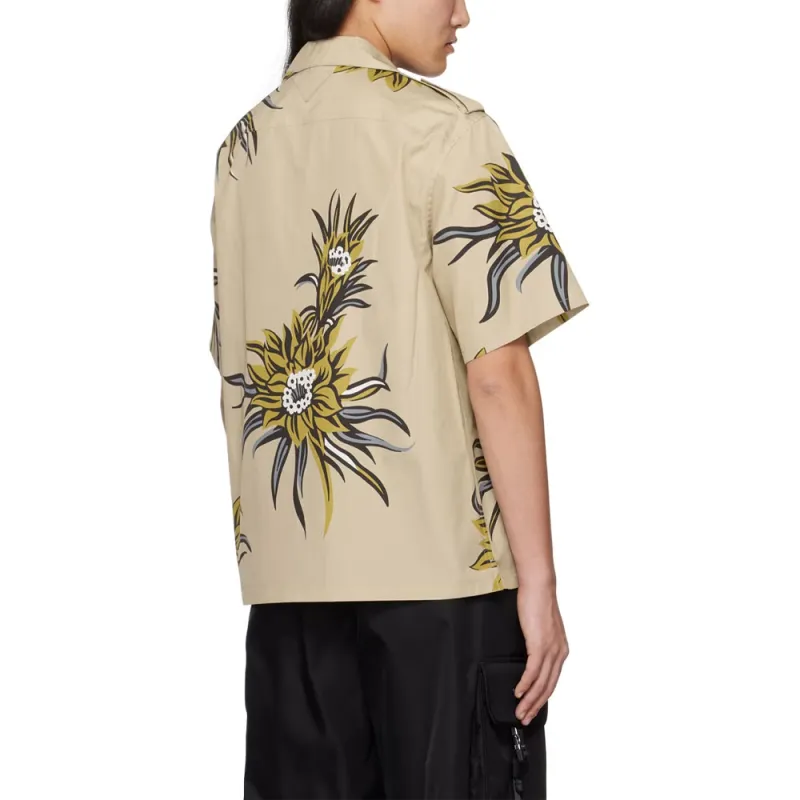 PRADA Pattern Printed Short Sleeved Shirt-3