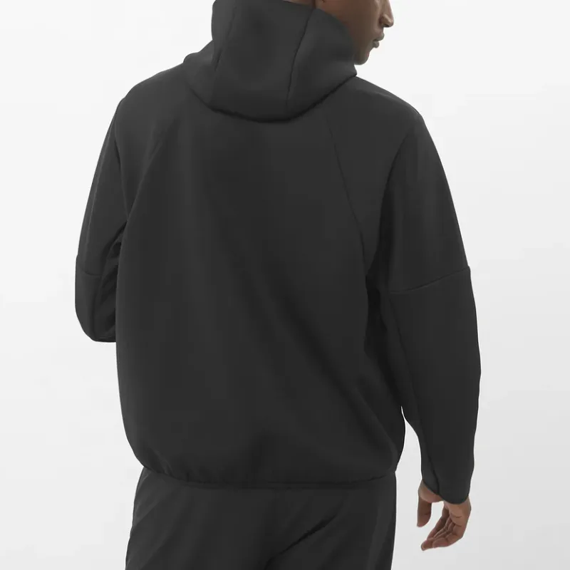 SALOMON SHAKE HZ HOODED SWEATER Sweatshirt Men's Pitch Black-2