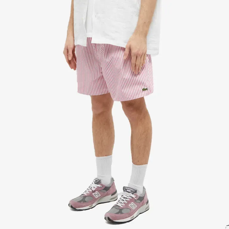 LACOSTE Casual Shorts Men Pink-3
