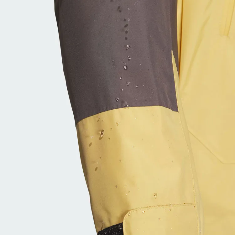 Adidas Waterproof And Windproof Windbreaker Jacket Men's Light Yellow-4