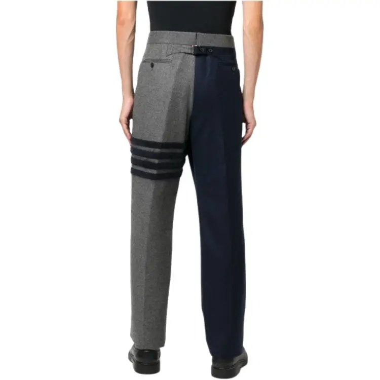 THOM BROWNE Casual Pants Men Blue-4