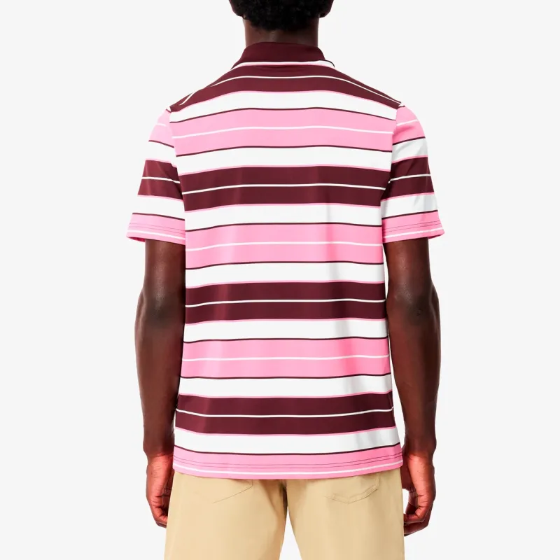 LACOSTE Polo Shirt Men's White X Pink-1