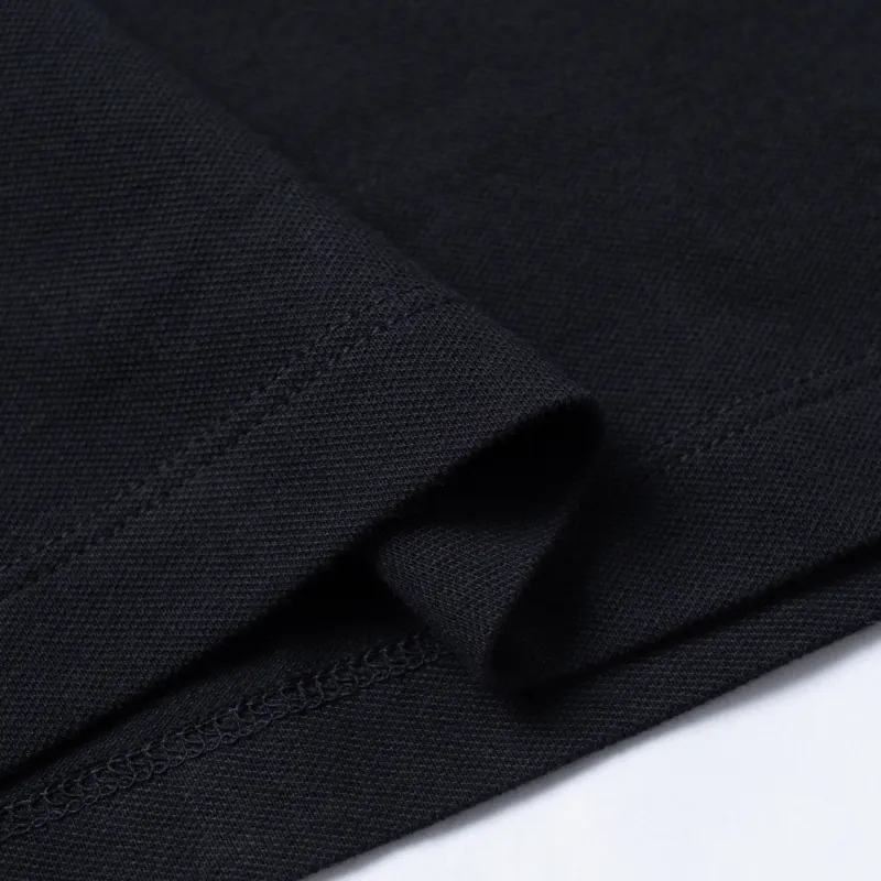 EMPORIO ARMANI Long sleeved Stretch Piqué Polo Shirt With Micro Eagle Embroidery-4
