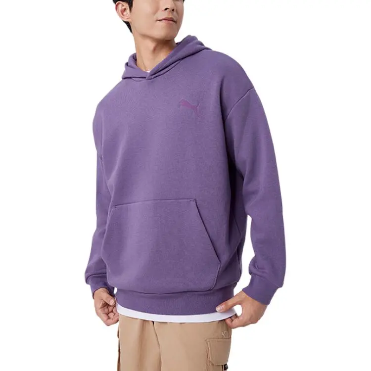 PUMA Elevated Sweatshirt Men's Charcoal Purple-2