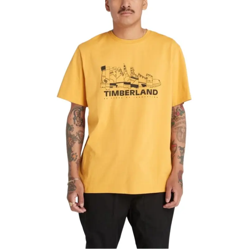 Timberland T Shirts Unisex Stone Yellow-2