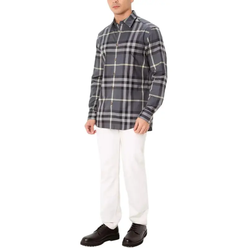 Burberry Shirt Men's Light Blue-4