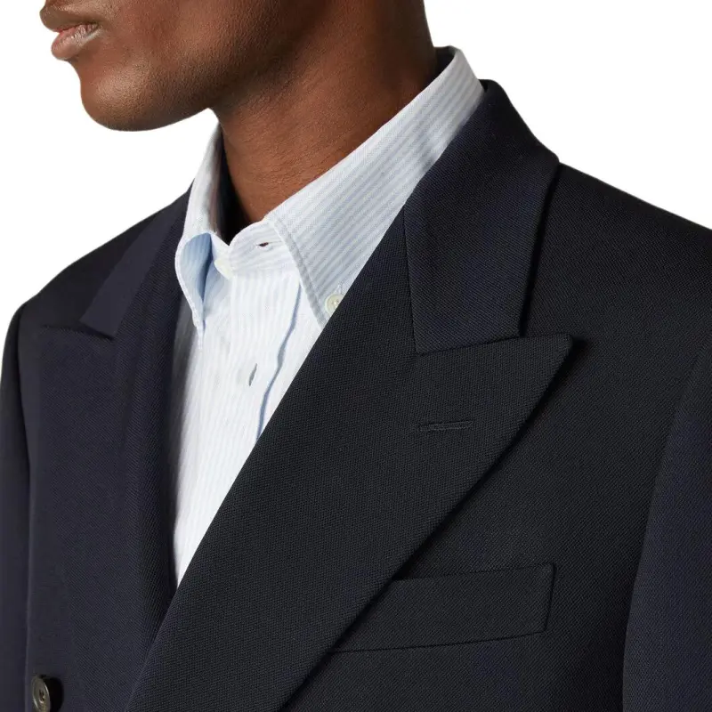 Loro Piana Business Suits Men's Marine Blue-6