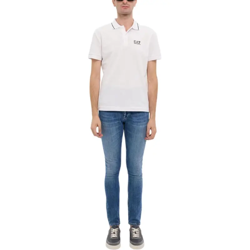 EMPORIO ARMANI Logo Printed Short Sleeved Polo Shirt-2