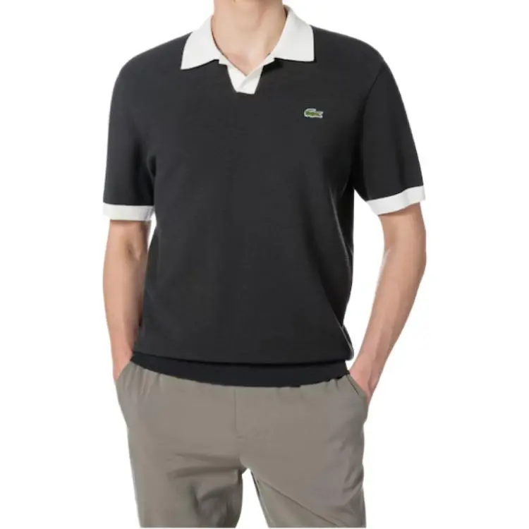 LACOSTE Polo Shirts Men Black-3
