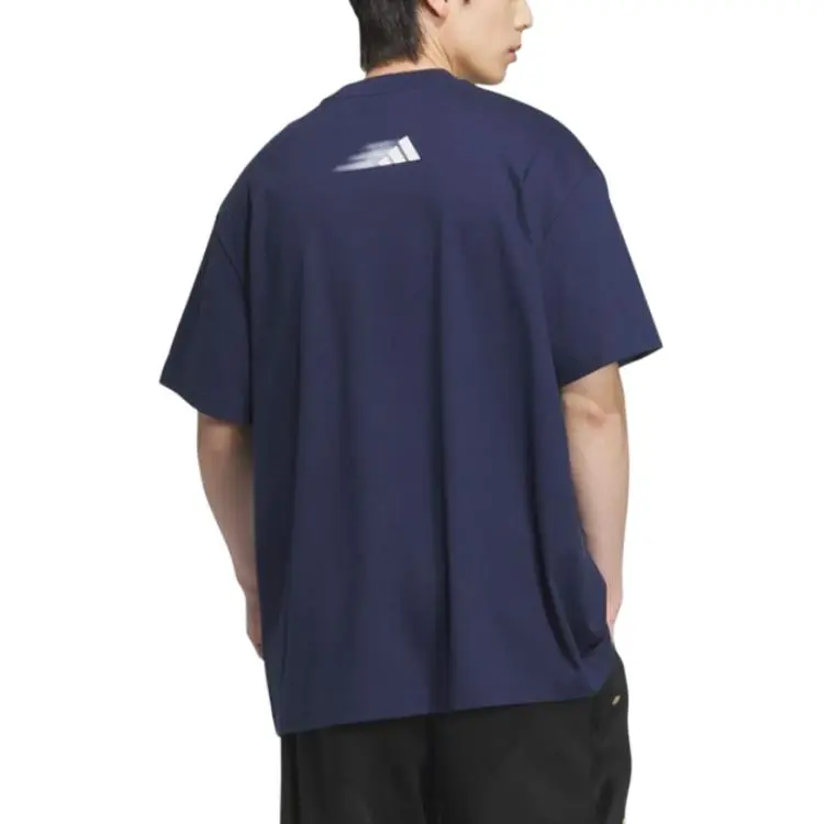 Adidas SS25 T Shirt Men's Dark Blue-1