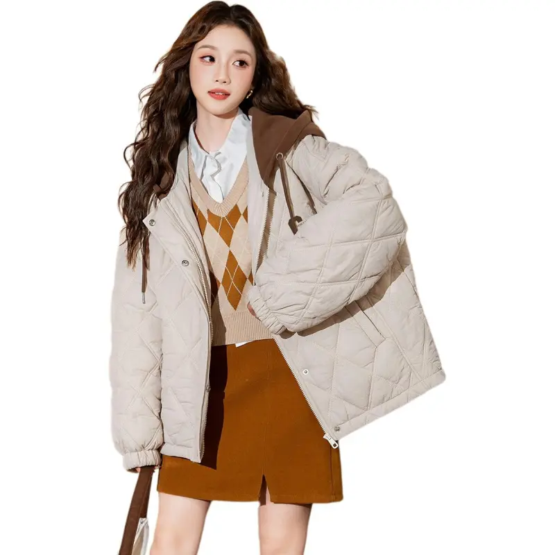 Tonlion Puffer Jacket Women's Walnut Khaki-3
