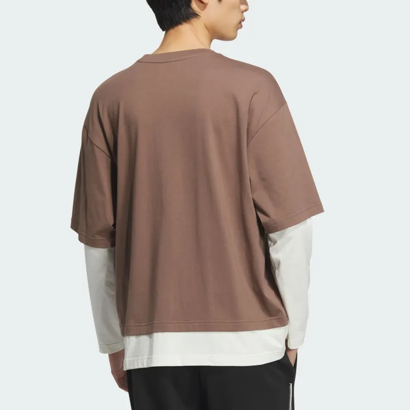 Adidas FW24 TOP T Shirt Men Brown-2