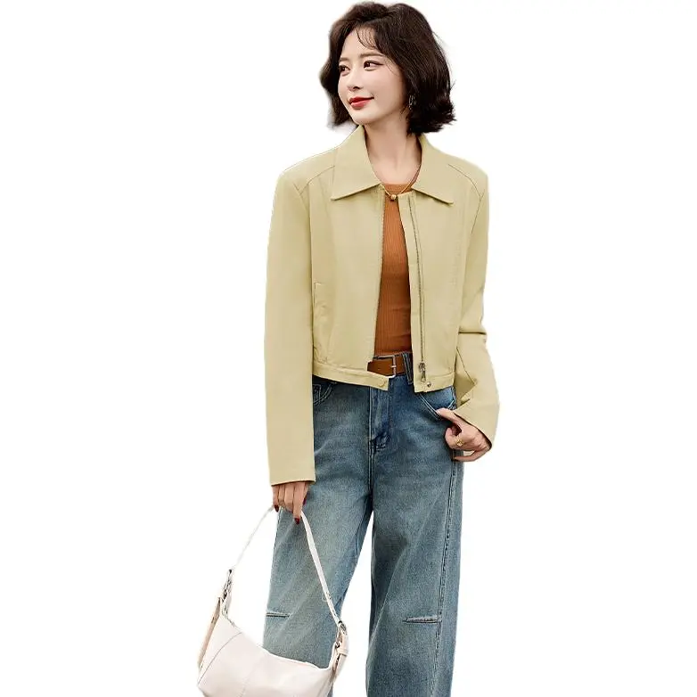 Yi Mengyuan Leather Jacket Women's-3