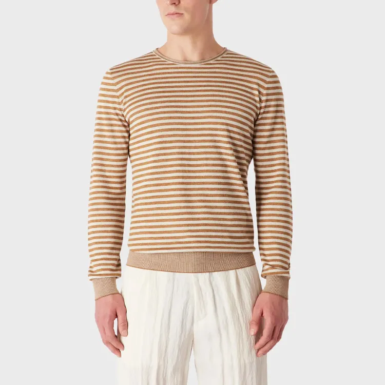 GIORGIO ARMANI Striped Crew neck Jumper-2
