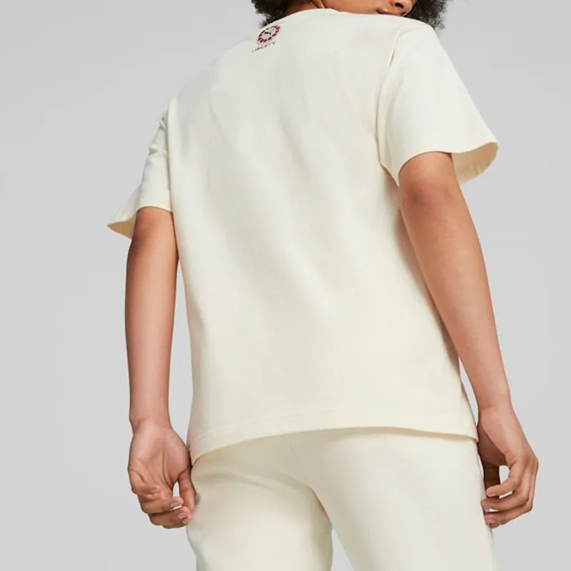 PUMA X Liberty Co branded SS23 T Shirts Women's Ecru-4