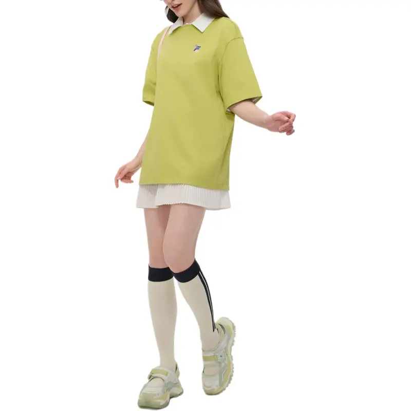 FILA FUSION FOB Series T Shirt Unisex Light Yellowish Green-5