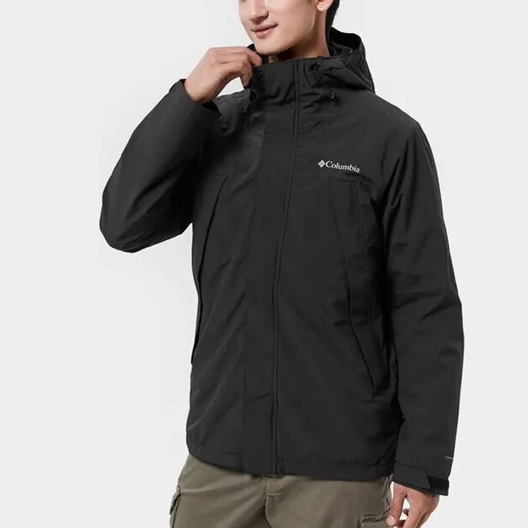 Columbia Omni Heat Water Resistant Windbreaker Jacket Men's Black-2