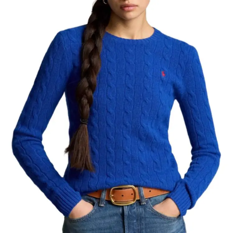 Polo Ralph Lauren Logo embroidered Cable knit Sweatshirt-3