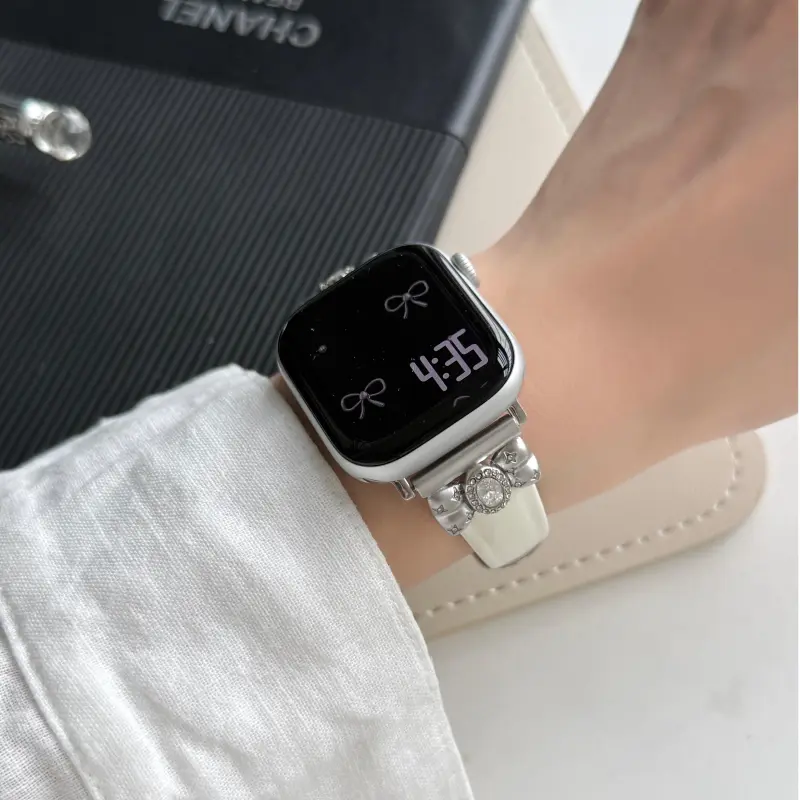 Wei Xin Apple Compatibility Watch Band Cowhide Leather Material-9