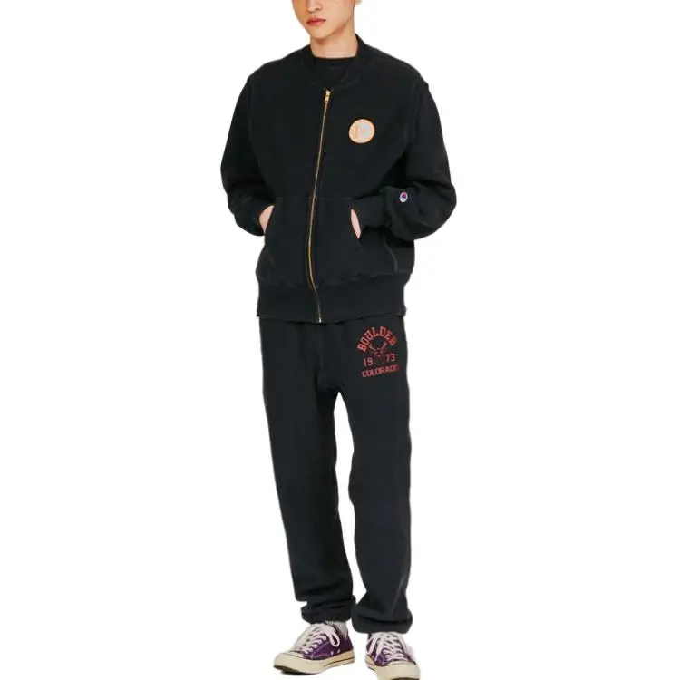 Champion Reverse Weave FW24 Vest Men's Beige Black-2