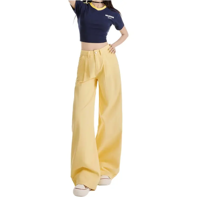Concubine Zhu Jeans Women's Custard-3