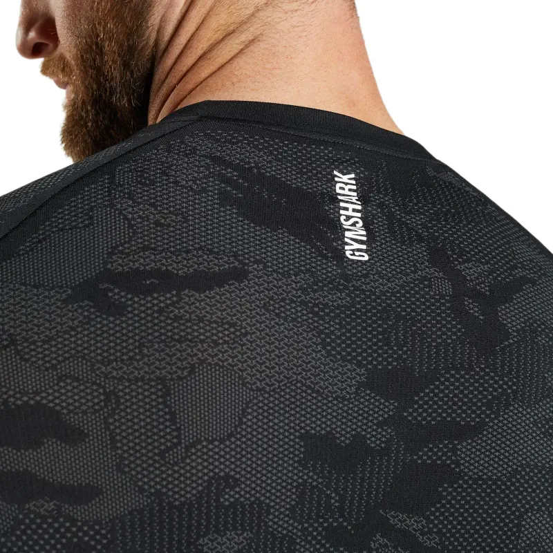 GYMSHARK Fitness Clothing Men Black-4
