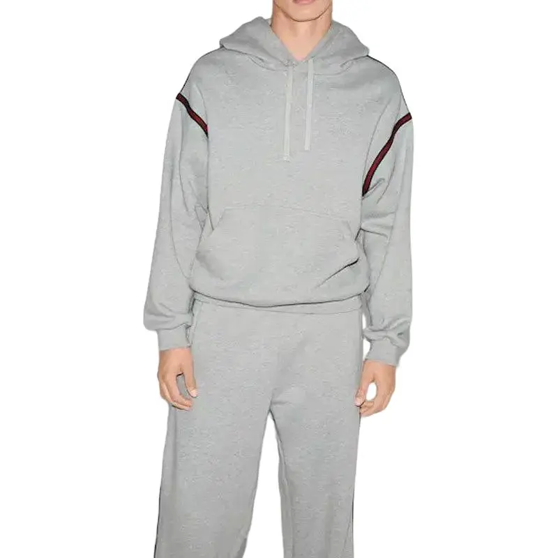 GUCCI Stripe Detailed Drawstring Hoodie-4