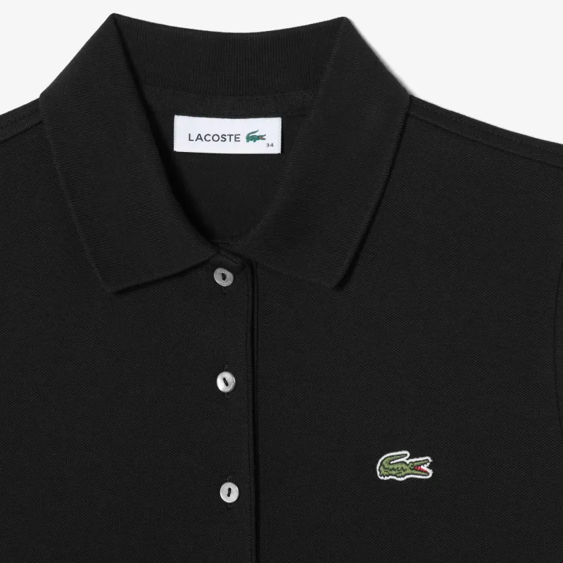 LACOSTE Short Sleeved Dress Women's Black-4
